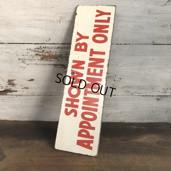 画像3: Vintage Sign SHOWN BY APPOINTMENT ONLY (T289)