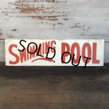 Vintage Sign SWIMING POOL (T286)