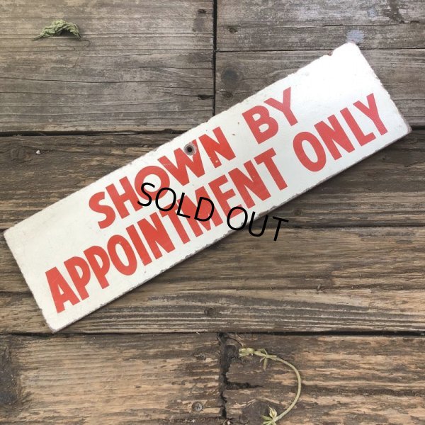 画像4: Vintage Sign SHOWN BY APPOINTMENT ONLY (T289)