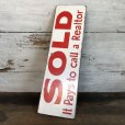 画像3: Vintage Sign SOLD It Pay to call a Realtor (T288)