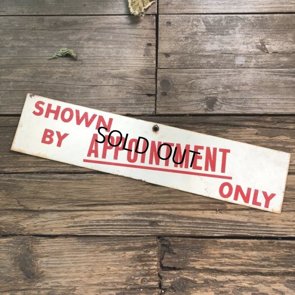 画像3: Vintage Sign SHOWN BY APPOINTMENT ONLY (T291)