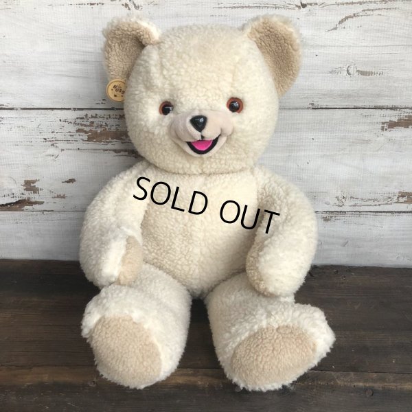 画像1: 80s Vintage Russ Snuggle Bear Plush Doll BIG SIZE (T305)