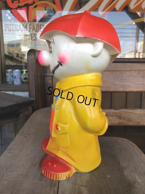 画像4: Vintage Play Pal Plastic Coin Bank For A Rainy Day (T328) 
