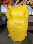 画像3: Vintage BDS Plastic Bank Psychedelic Hippie Owl Yellow (T331) 