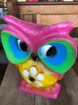 画像5: Vintage BDS Plastic Bank Psychedelic Hippie Owl Pink (T330) 