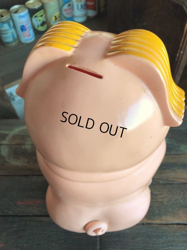 画像8: Vintage My toy Inc Plastic Coin Bank Lady Piggy (T337)