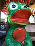 画像6: Vintage Psychedelic Hippie Frog Piggy Bank Green (T323) 