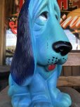 画像8: 70s Vintage NY Vinyl Plastic Dog Bank Basset hound Blue (T320) 