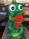 画像5: Vintage Psychedelic Hippie Frog Piggy Bank Green (T323) 