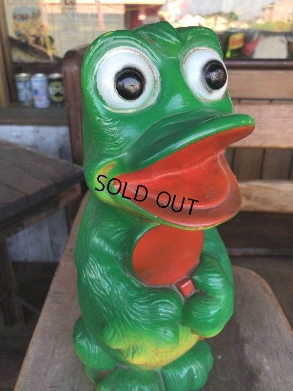画像5: Vintage Psychedelic Hippie Frog Piggy Bank Green (T323) 