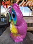 画像4: Vintage BDS Plastic Bank Psychedelic Hippie Owl Pink (T330) 