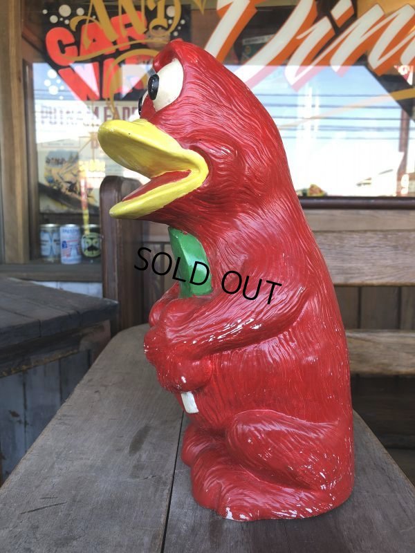 画像5: Vintage Psychedelic Hippie Frog Piggy Bank Red (T324) 