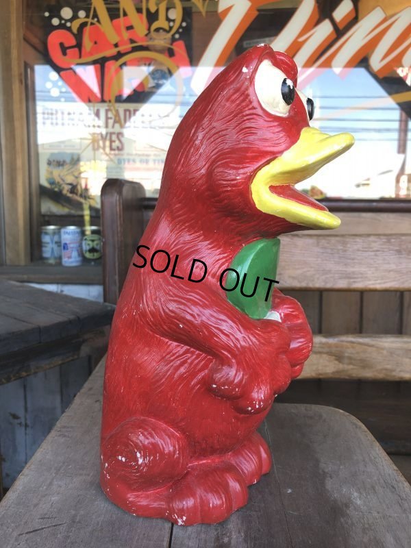 画像3: Vintage Psychedelic Hippie Frog Piggy Bank Red (T324) 