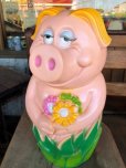 画像5: Vintage My toy Inc Plastic Coin Bank Lady Piggy (T337) 