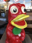 画像7: Vintage Psychedelic Hippie Frog Piggy Bank Red (T324) 