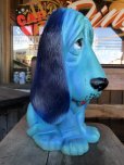 画像3: 70s Vintage NY Vinyl Plastic Dog Bank Basset hound Blue (T320) 