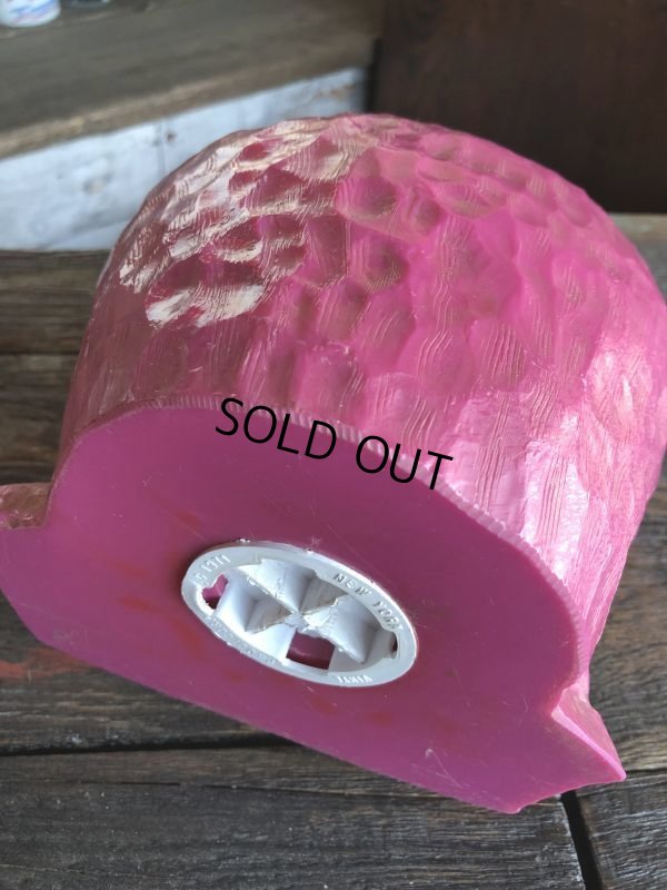 画像6: Vintage BDS Plastic Bank Psychedelic Hippie Owl Pink (T330) 
