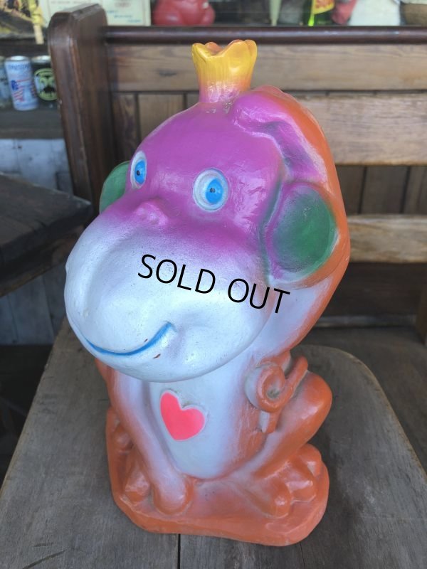 画像5: Vintage BDS Plastic Coin Bank Heart Monkey (T326) 