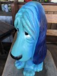 画像9: 70s Vintage NY Vinyl Plastic Dog Bank Basset hound Blue (T320) 