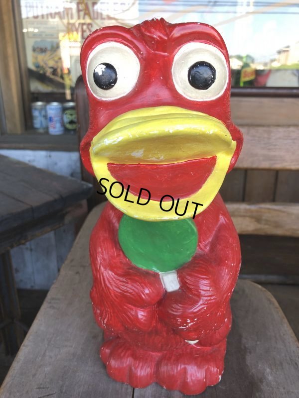 画像6: Vintage Psychedelic Hippie Frog Piggy Bank Red (T324) 