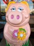 画像7: Vintage My toy Inc Plastic Coin Bank Lady Piggy (T337) 