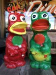 画像10: Vintage Psychedelic Hippie Frog Piggy Bank Red (T324) 