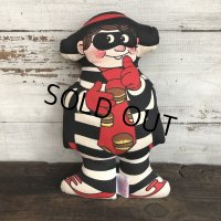 80s Vintage McDonald's Pillow Doll Hamburglar (T346) 