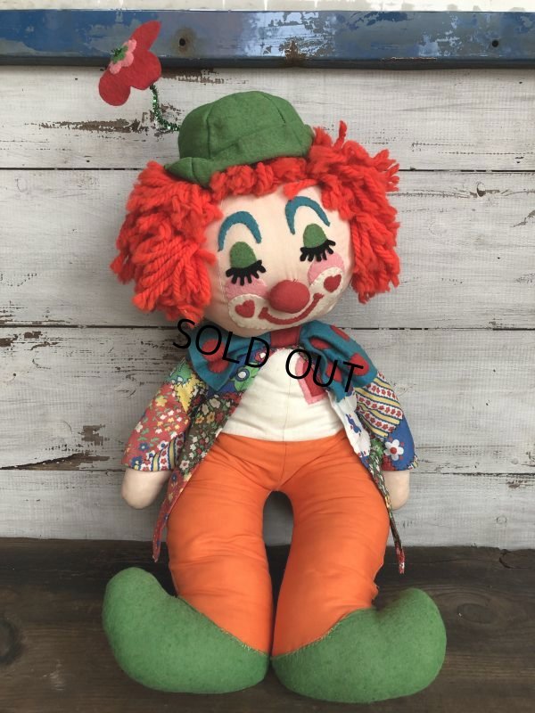 画像10: 60s Vintage Clown Doll 60cm! (T362) 　
