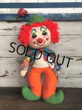 60s Vintage Clown Doll 60cm! (T362) 　