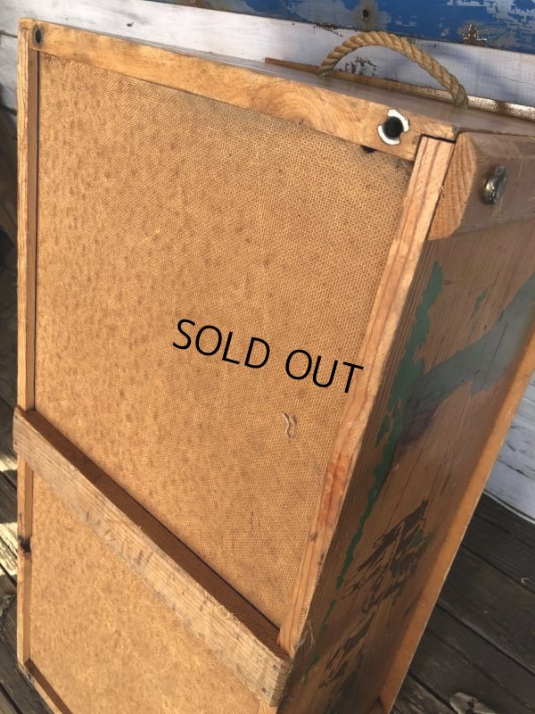 画像12: Vintage U.S.A Cowboy Wooden Chet Box (T369) 　