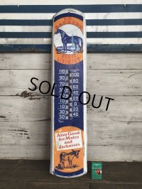 Vintage DR. BARKER'S HORSE LINIMENT Thermometer (T367) 　