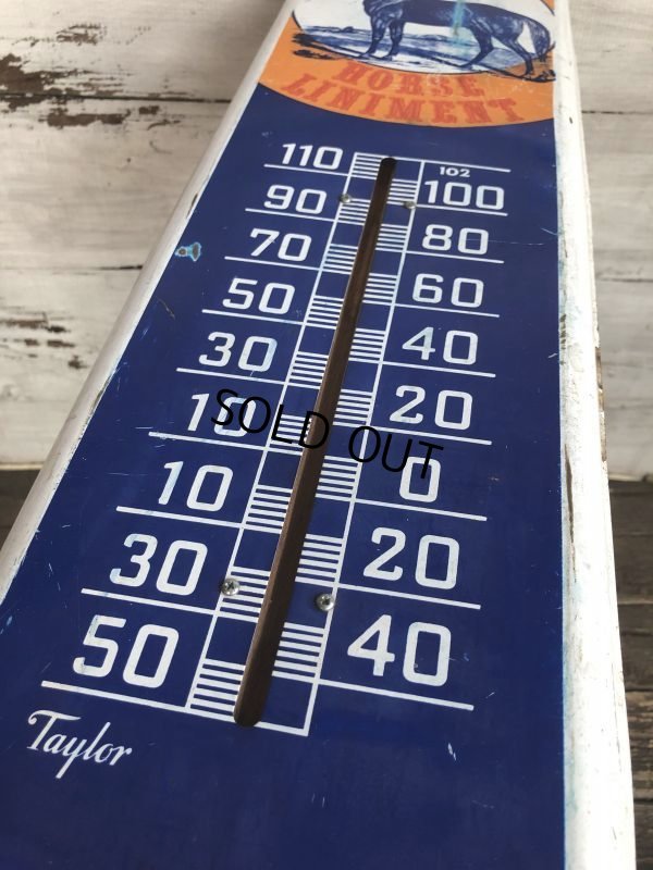画像4: Vintage DR. BARKER'S HORSE LINIMENT Thermometer (T367)