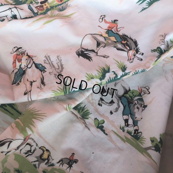 画像8: Vintage Fabric Western Queen Size (T368) 　