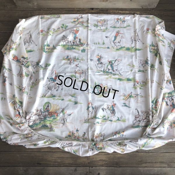 画像3: Vintage Fabric Western Queen Size (T368) 　