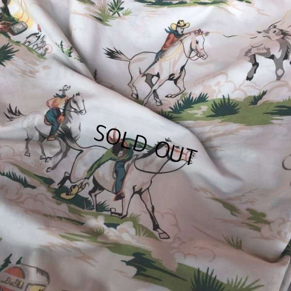 画像9: Vintage Fabric Western Queen Size (T368) 　