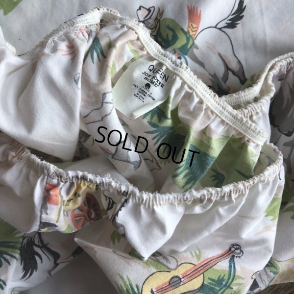 画像4: Vintage Fabric Western Queen Size (T368) 　