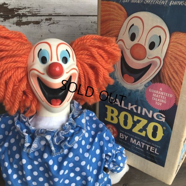 画像8: 60s Vintage Mattel BOZO the Clown Doll W/BOX (T377)