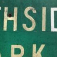 画像5: Vintage Road Sign NORTH SIDE PARK ← (T371) (5)