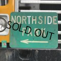 Vintage Road Sign NORTH SIDE PARK ← (T371)