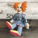 60s Vintage Knickerbocker BOZO the Clown Doll (T375)