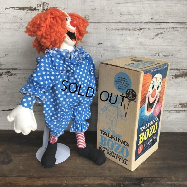 画像4: 60s Vintage Mattel BOZO the Clown Doll W/BOX (T377)