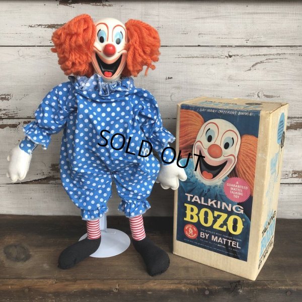 画像2: 60s Vintage Mattel BOZO the Clown Doll W/BOX (T377)