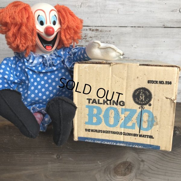 画像6: 60s Vintage Mattel BOZO the Clown Doll W/BOX (T377)