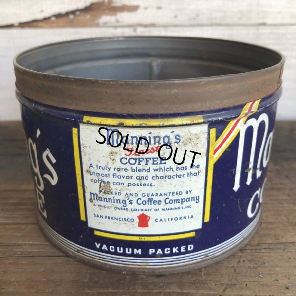 画像5: Vintage Can Manning's Coffee (T385)