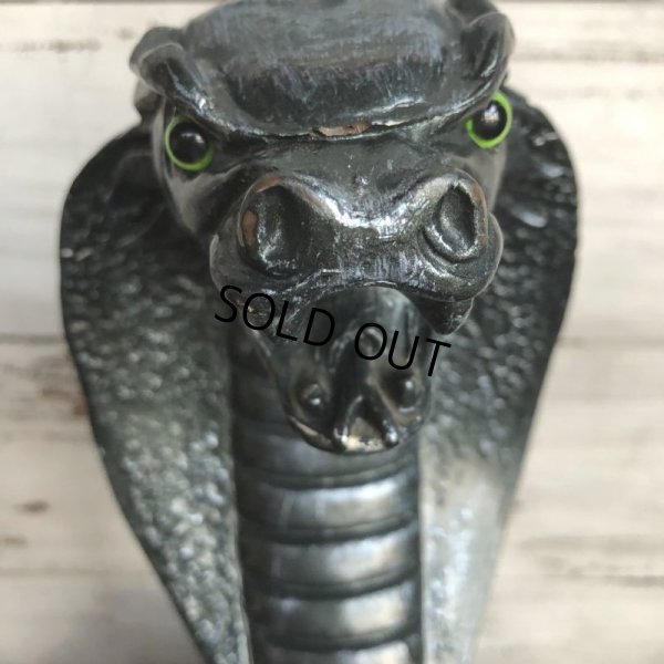 画像7: Vintage 1960s UNIVERSAL STATUARY Gold King Cobra 16' Statue Black (T393)