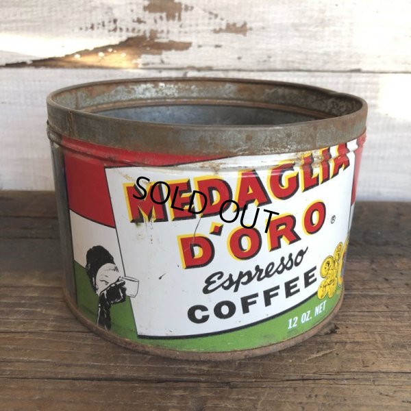 画像1: Vintage Can MEDAGLIA D'ORO Coffee (T382)