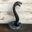 画像2: Vintage 1960s UNIVERSAL STATUARY Gold King Cobra 16' Statue Black (T393) (2)