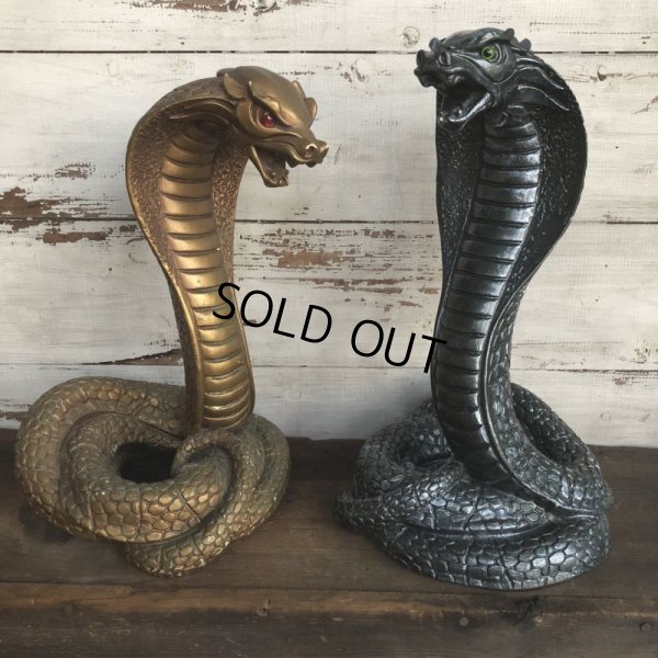 画像11: Vintage 1960s UNIVERSAL STATUARY Gold King Cobra 16' Statue Black (T393)