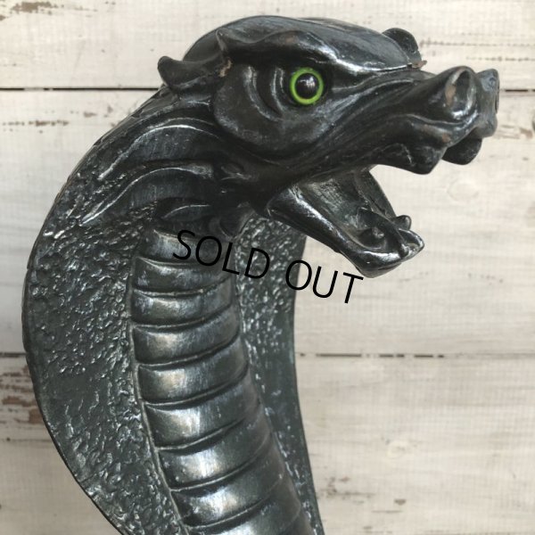 画像6: Vintage 1960s UNIVERSAL STATUARY Gold King Cobra 16' Statue Black (T393)