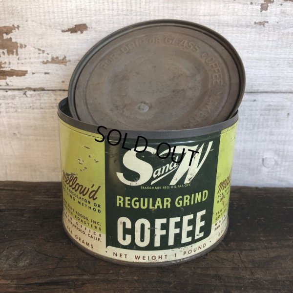 画像1: Vintage Can S and W Coffee (T377)